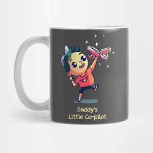 Daddy's little co-pilot kids t-shirt Mug